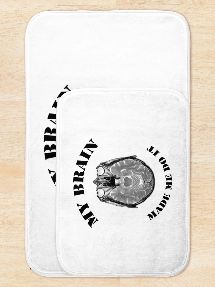 Thumbnail 5 of 6, Bath Mat, Brain Master designed and sold by ColorfulCortex.