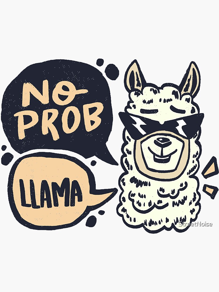"T-Shirt Llama No Problem No Prob-Llama Men's Spreadshirt T-Shirt ...