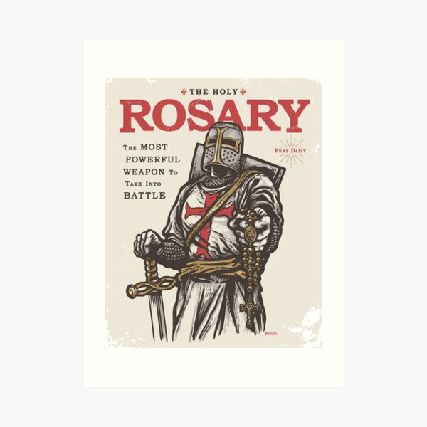 Pray the Rosary Art Print