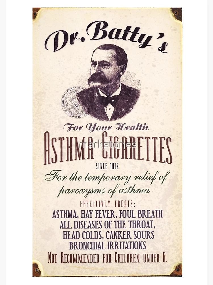 when were asthma cigarettes used 