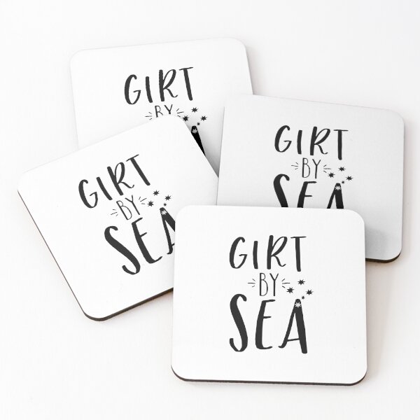 Item preview, GIRT BY SEA (Australian anthem song quote) in black designed and sold by jazzydevil.
