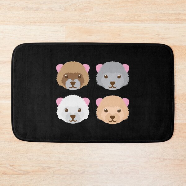 Item preview, Four ferrets cute faces designed and sold by jazzydevil.