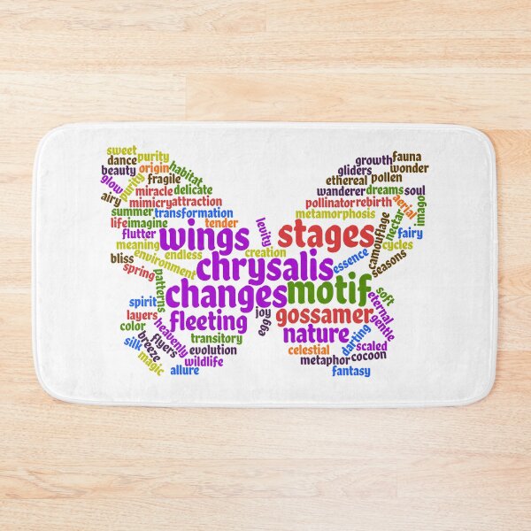 Item preview, Inspirational Elegant Butterfly Tag Cloud designed and sold by walkswithnature.