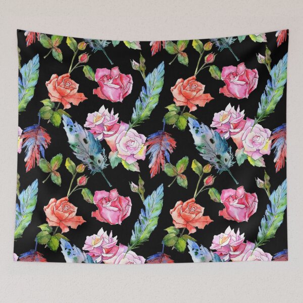 Item preview, Flowers and Feathers designed and sold by Color Me F*@k!ng Happy.
