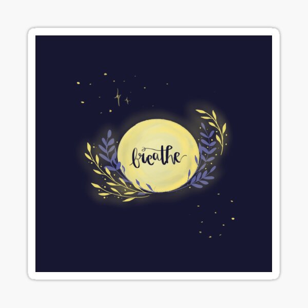 Moon Breathe Sticker