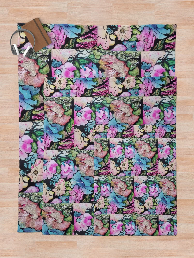 Thumbnail 5 of 6, Throw Blanket, Color Magic designed and sold by Reneesodyssey.