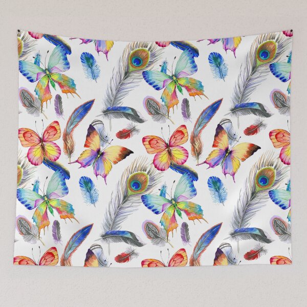 Item preview, Peacocks and Butterflies designed and sold by Color Me F*@k!ng Happy.