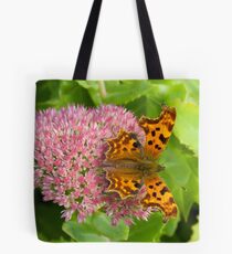 Comma butterfly, Polygonia c-album Tote Bag