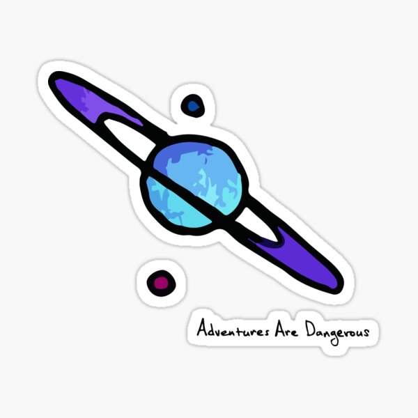 Purple Saturn Sticker