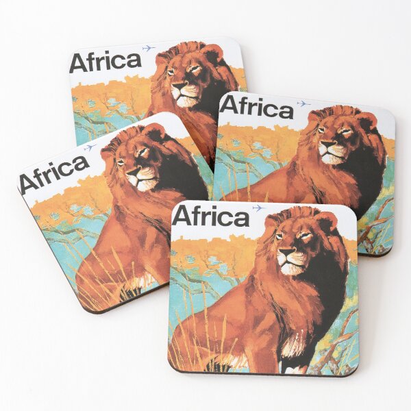 Item preview, AFRICA LION SAFARI Sabena Airlines Vintage Travel designed and sold by retroposters.