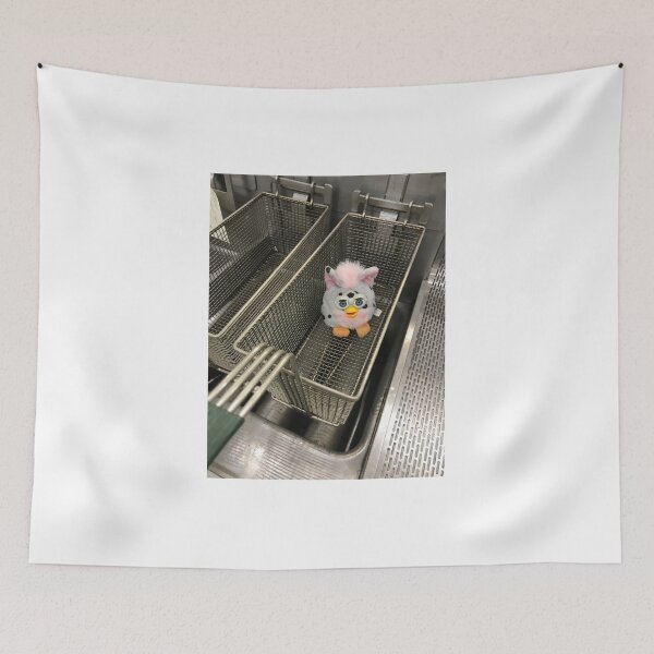 Item preview, Furby in fryer basket  designed and sold by Arin Goblinfellow.