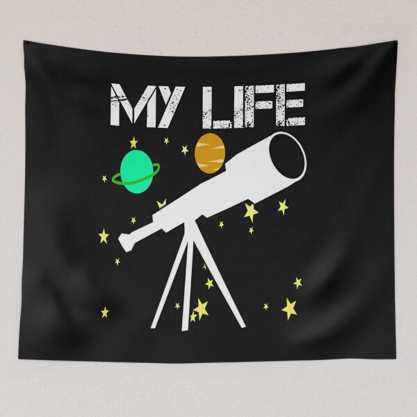 Item preview, Copy of My Life Funny Astronomy Telescope Gift designed and sold by Kiwi-Tienda2017.