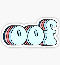 retro oof Sticker