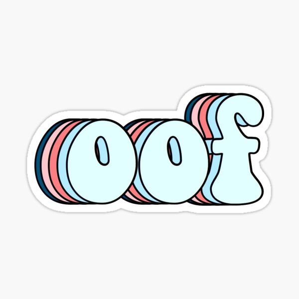 retro oof Sticker