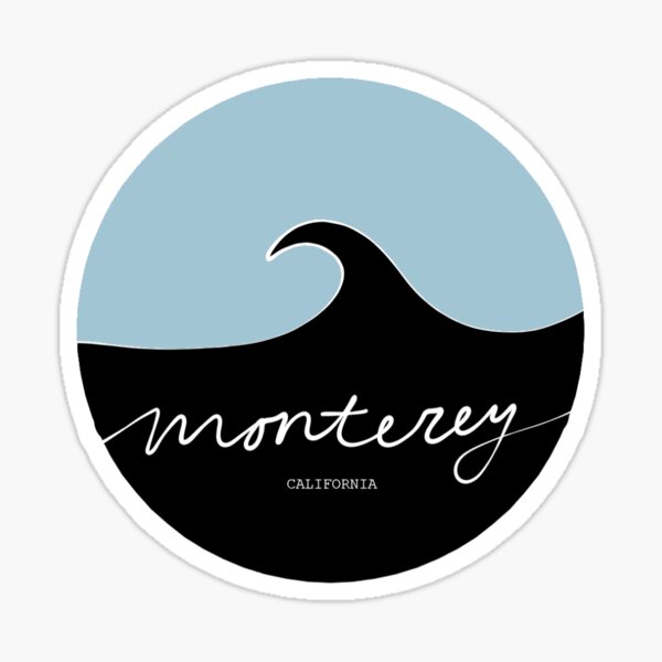 Item preview, monterey california sticker designed and sold by Maddie Schneider.