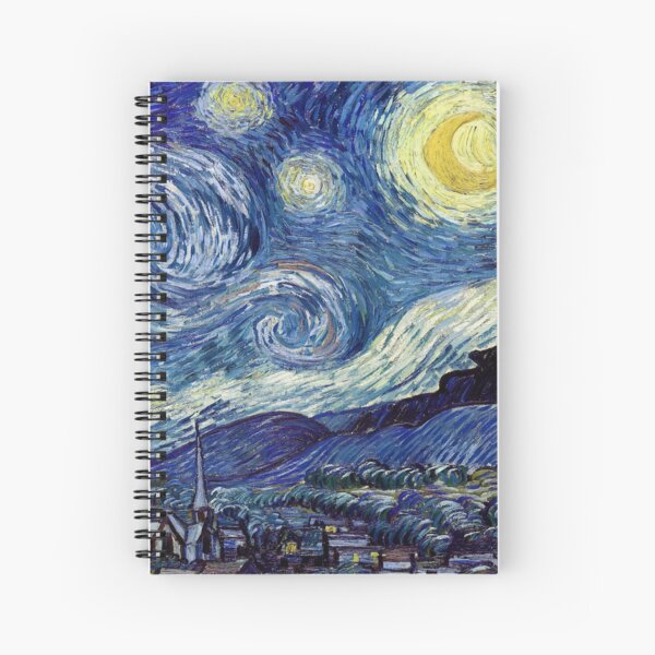 Vincent Van Gogh The Starry Night | High Resolution Spiral Notebook
