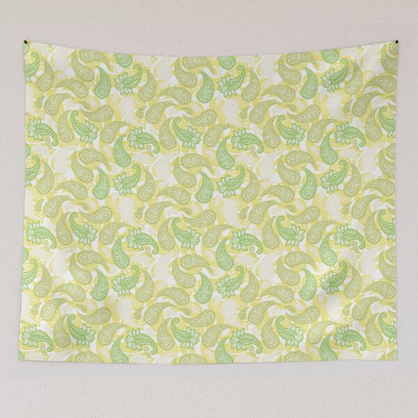 Item preview, Lemon Lime Paisley designed and sold by Color Me F*@k!ng Happy.