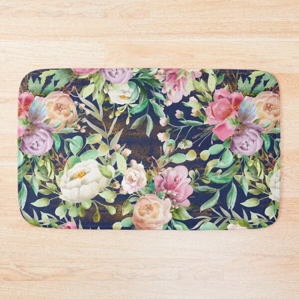 Item preview, Navy Blue Floral designed and sold by Color Me F*@k!ng Happy.