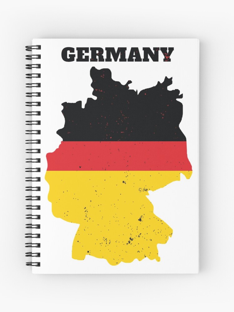 Cuaderno de espiral «Bandera de mapa de Alemania, Bandera de Alemania, Mapa  de Alemania» de marosharaf | Redbubble