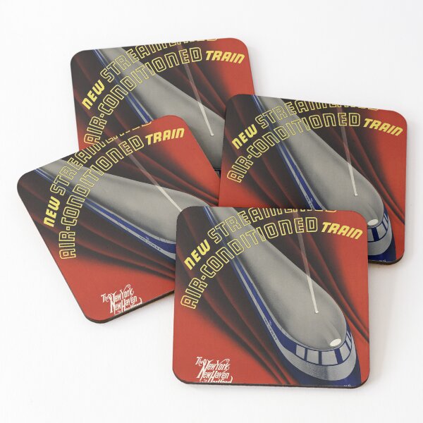 Item preview, Presenting The Comet Air Conditioned Train Boston and Providence Vintage Railway designed and sold by retroposters.