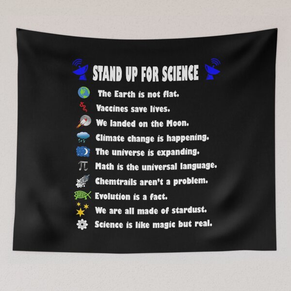 Item preview, Stand up for Science (on black) designed and sold by ColorfulCortex.
