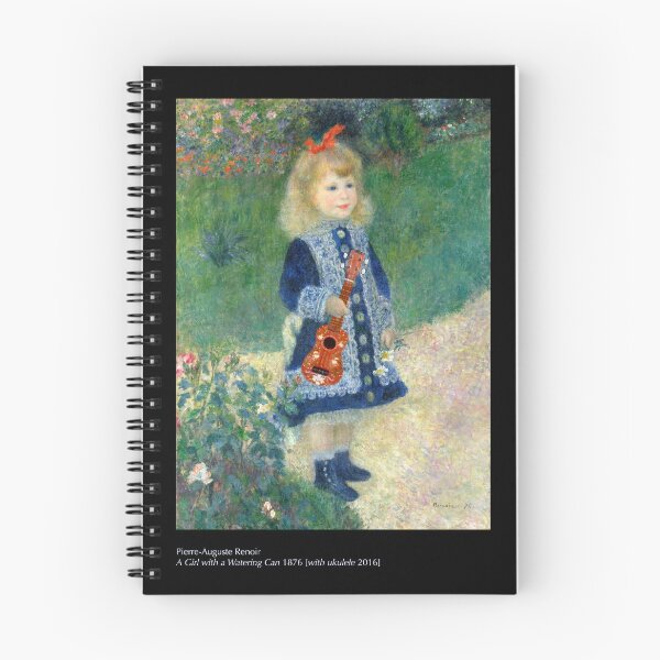 Item preview, A Girl with a Watering Can [with ukulele] designed and sold by art-of-the-uke.