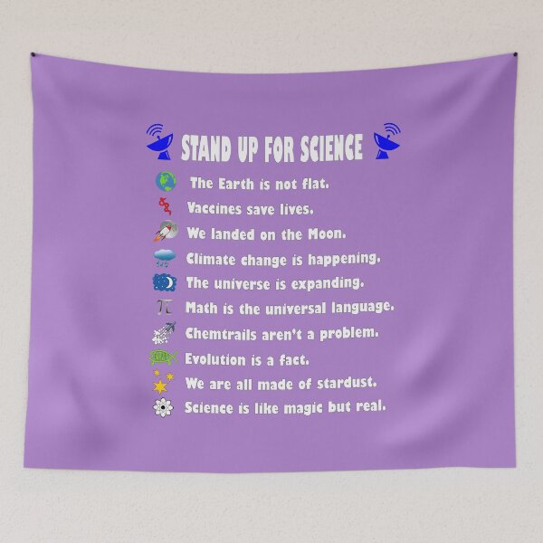 Item preview, Stand up for Science (on purple) designed and sold by ColorfulCortex.