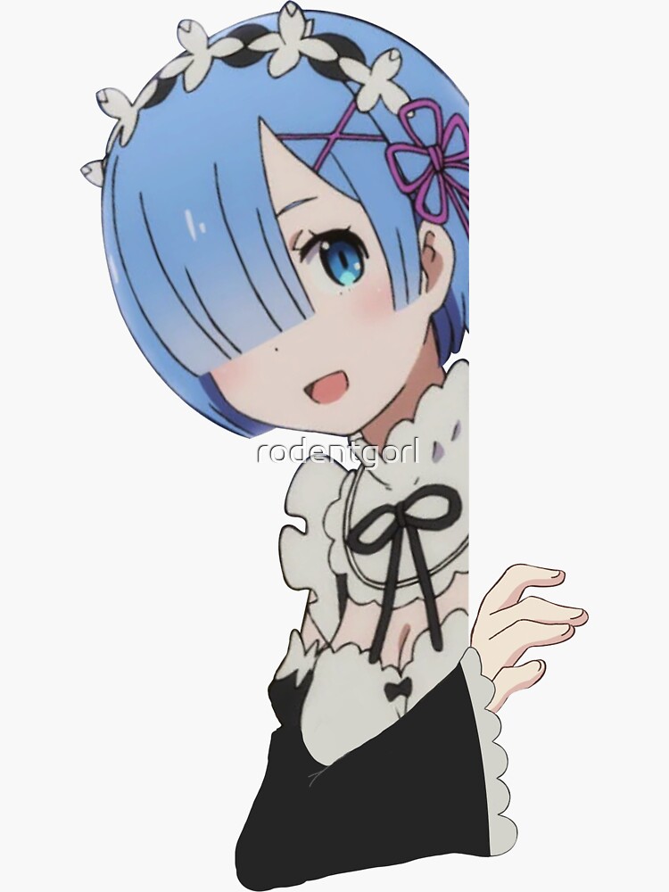 Rem peeking by rodentgorl