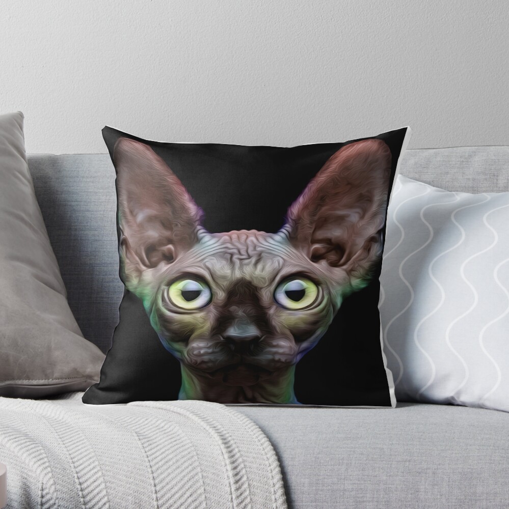 sphynx cat pillow