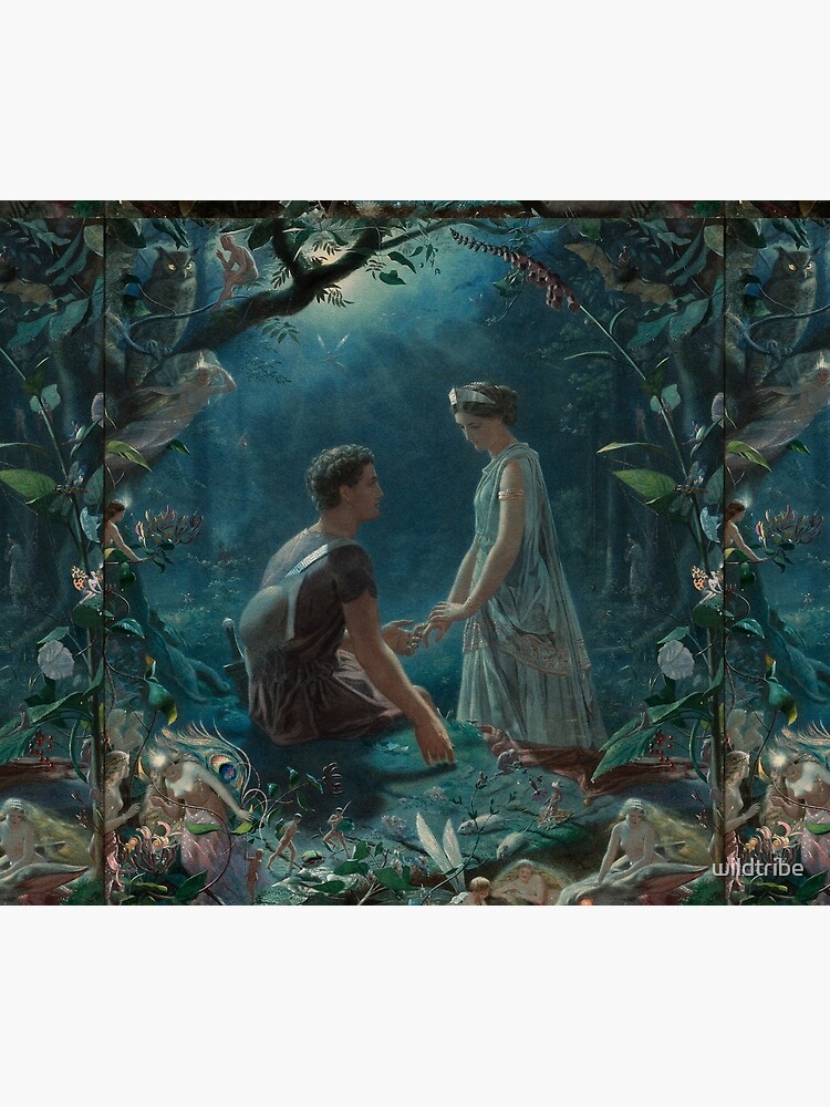 Hermia And Lysander A Midsummer Nights Dream 1870 Tapestry