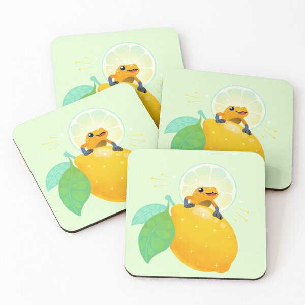 Golden poison lemon sherbet 1 Coasters (Set of 4)