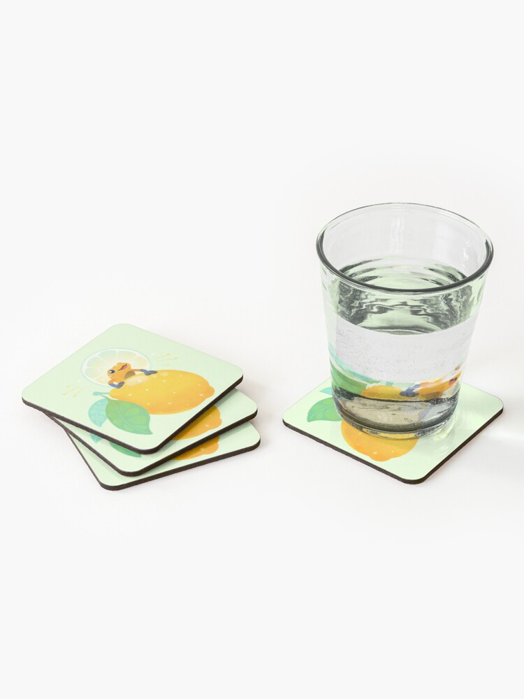 Alternate view of Golden poison lemon sherbet 1 Coasters (Set of 4)