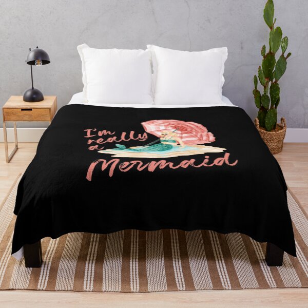 Item preview, I'm Really A Mermaid print For Women And Girls Mermaid Gift designed and sold by woodsgoodsco.