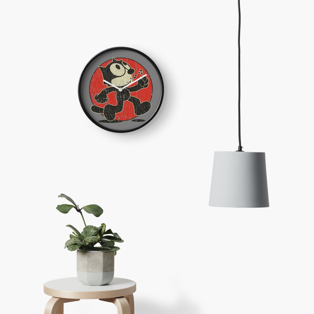 Felix The Cat Keep Walking Vintage T-Shirt Clock