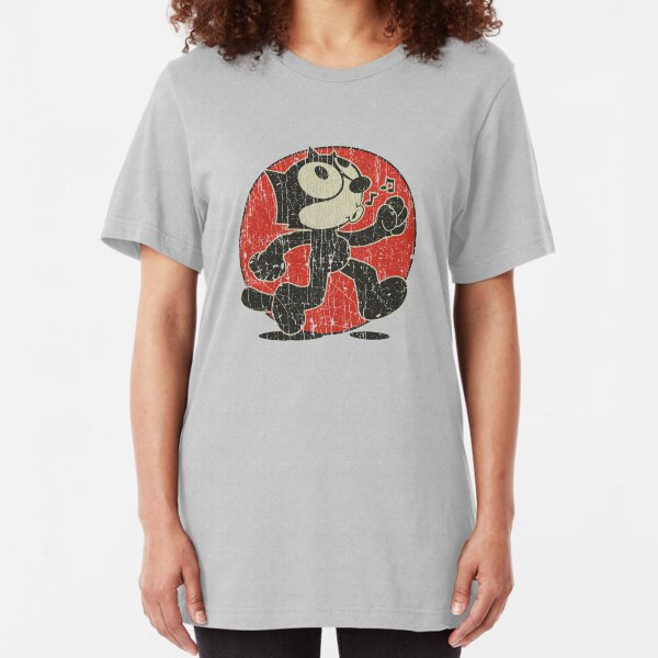 Felix The Cat Keep Walking Vintage T-Shirt Slim Fit T-Shirt