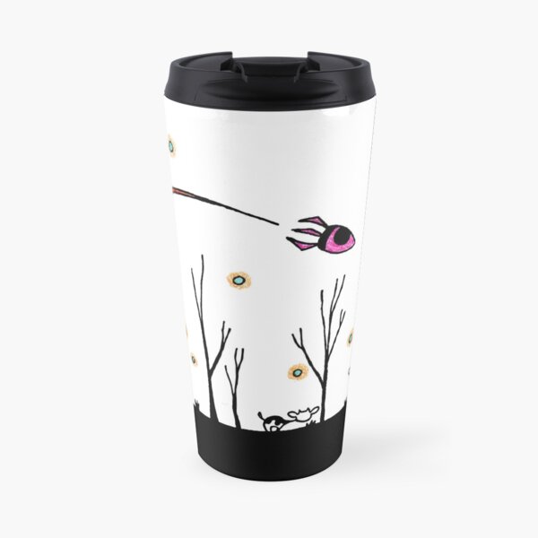 Snowy Cows in Apocalyptic Radioactive Dust-Snow Forest Travel Mug