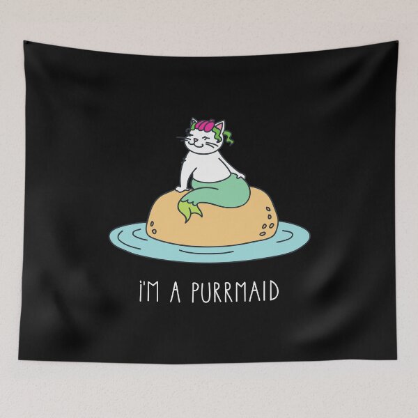 Item preview, Purrmaid - Cute Cat Mermaid designed and sold by PrintPress.