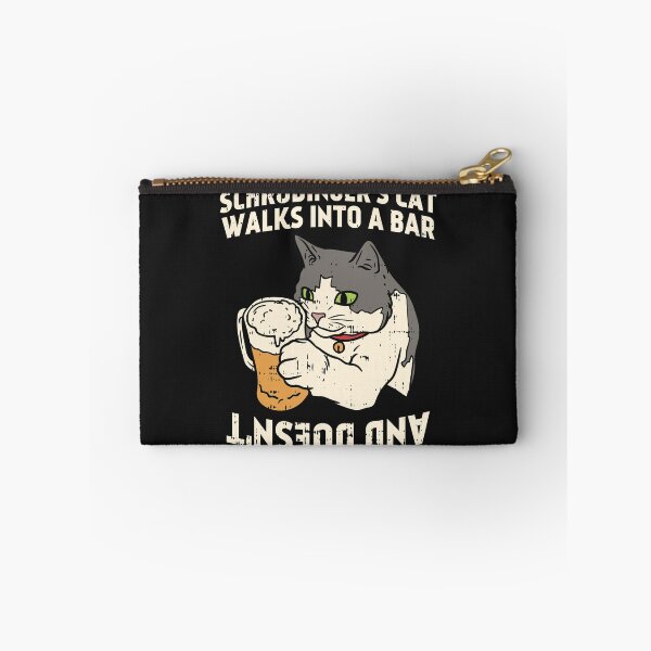 Item preview, Schrodinger's Cat Walks Into A Bar - And Doesn´t / Funny Physics Quantum Mechanics Half-Dead Half-Alive Science Cat Box Theory Scientist Gift Idea  designed and sold by SimonGs.