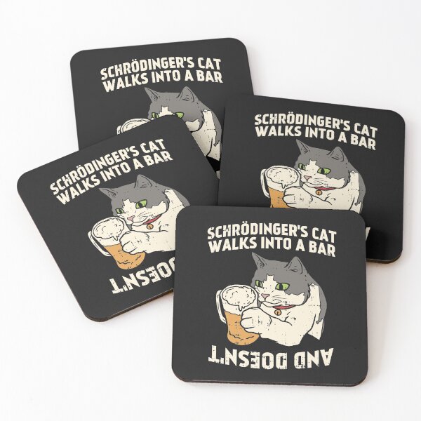Artikel-Vorschau von Schrödingers Katze betritt eine Bar - und tut es nicht / lustige Physik Quantenmechanik halb tot halb lebendig Science Cat Box Theory Scientist Gift Idea, designt und verkauft von SimonGs.