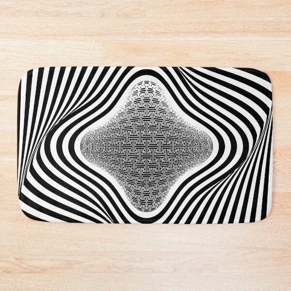 Item preview, op-art cross designed and sold by silvercordchop.