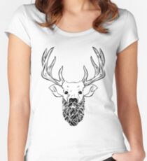 Deer Beard Fitted Scoop T-Shirt
