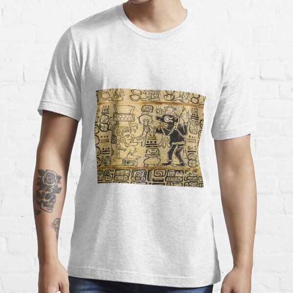 Mayan Art #MayanArt  #Maya #pattern, #art, #text, #old, #design, abstract, paper, symbol, ancient, antique Essential T-Shirt