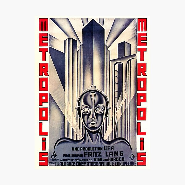 METROPOLIS Fritz Lang Retro Classic Movie Photographic Print