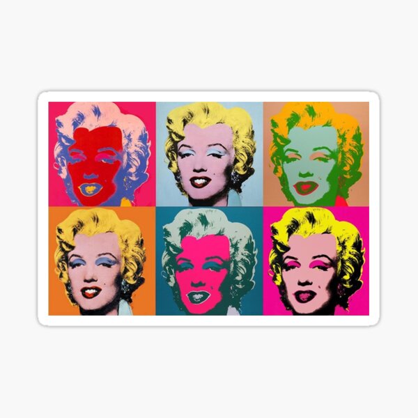 Vista previa del artículo con la obra «Andy Warhol, Marilyn Monroe», diseñado y vendido por art-matters.