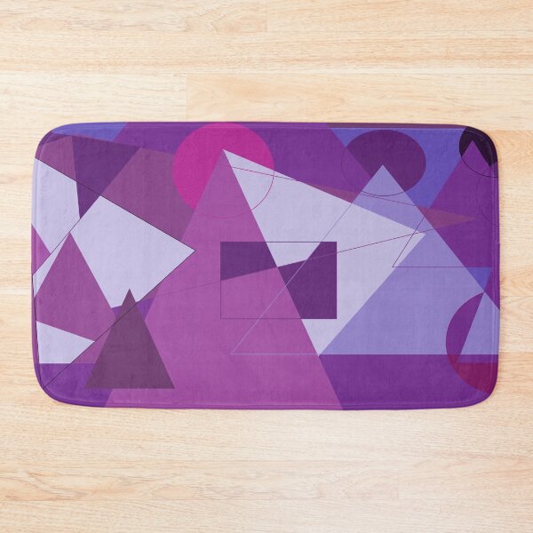 Item preview, 80's retro purple triangle shape abstract design designed and sold by TeesMi.