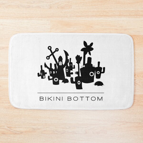 Item preview, Bikini Bottom Skyline (Black) designed and sold by Alexa Morgan.