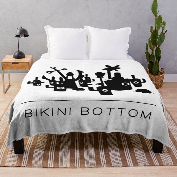 Item preview, Bikini Bottom Skyline (Black) designed and sold by Alexa Morgan.