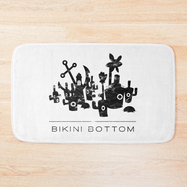 Item preview, Bikini Bottom Skyline (Black Distressed) designed and sold by Alexa Morgan.