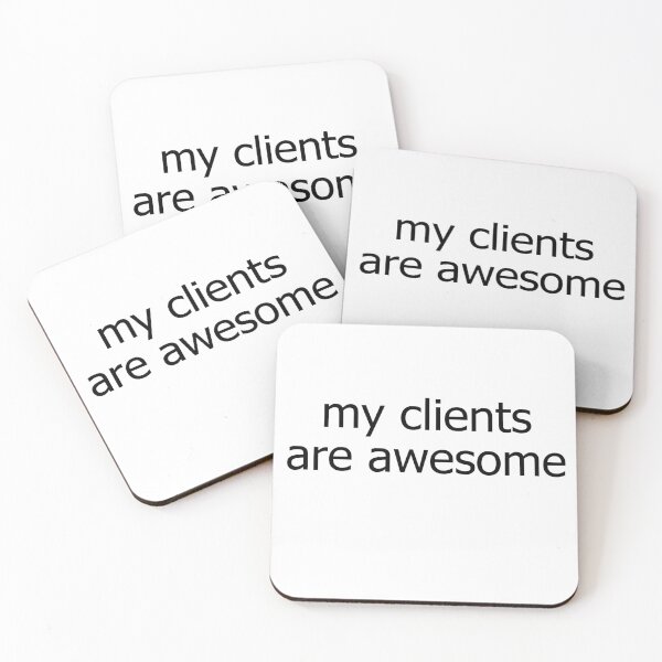 Item preview, My Clients Are Awesome - Sales Person T-Shirt designed and sold by deanworld.