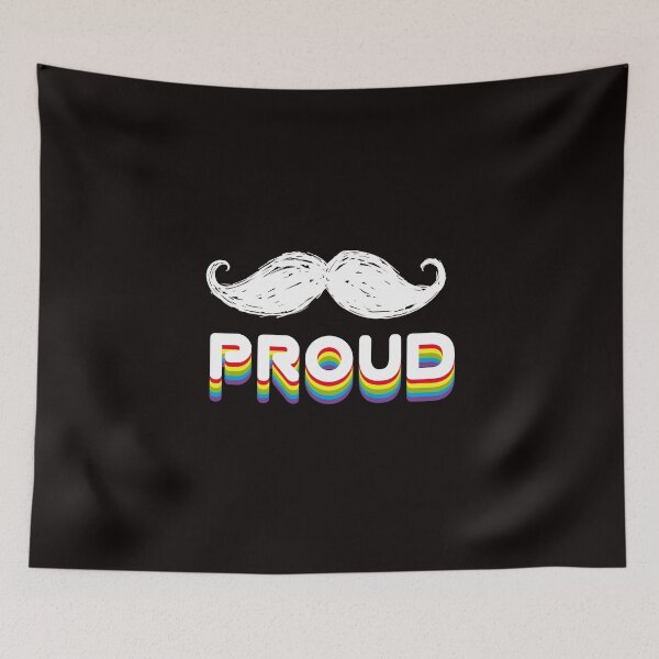 Item preview, proud beard rainbow gay unity CSD LBGT typo rocket demo marriage same proud designed and sold by originalstar.